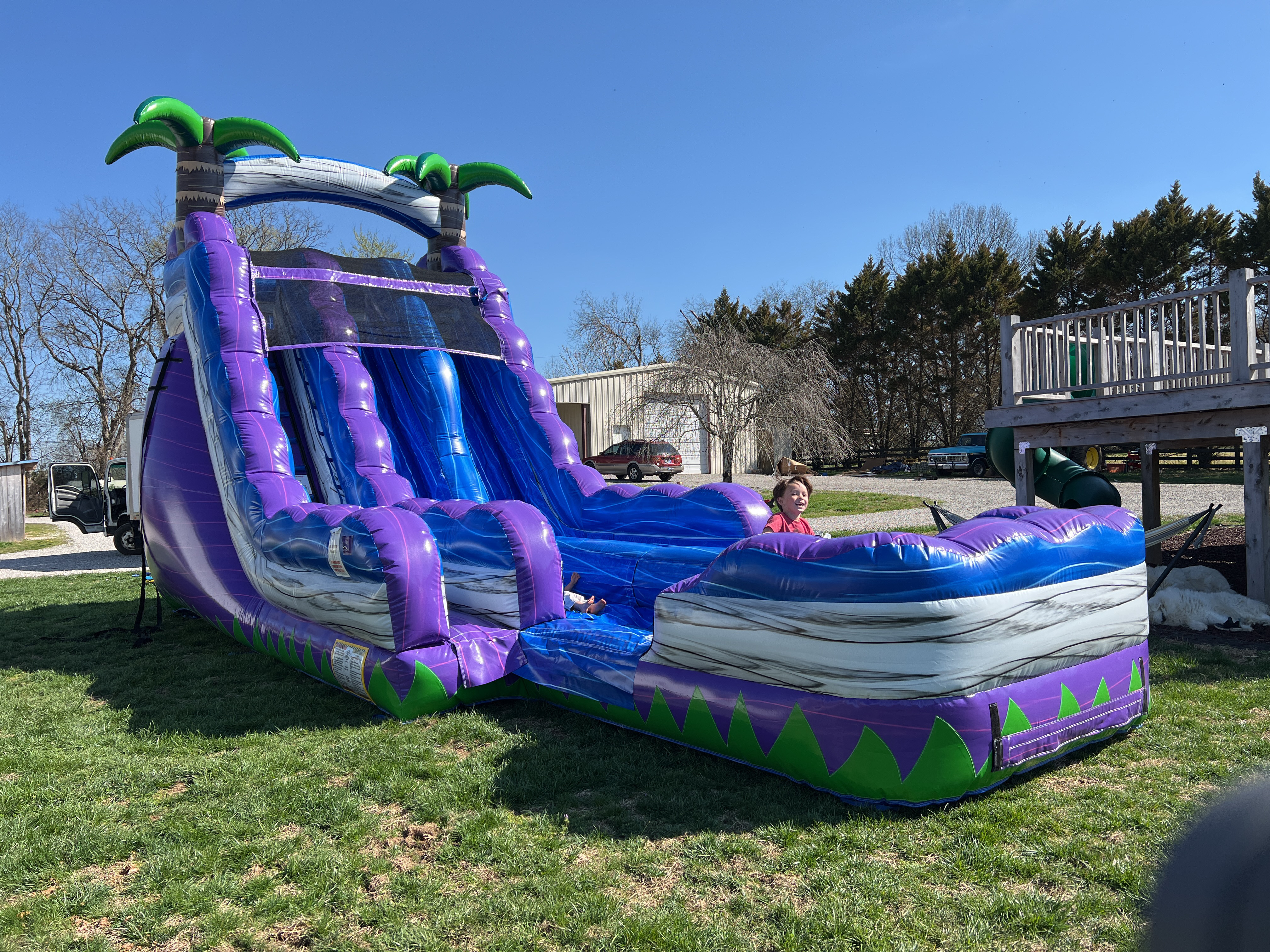 inflatable water slide