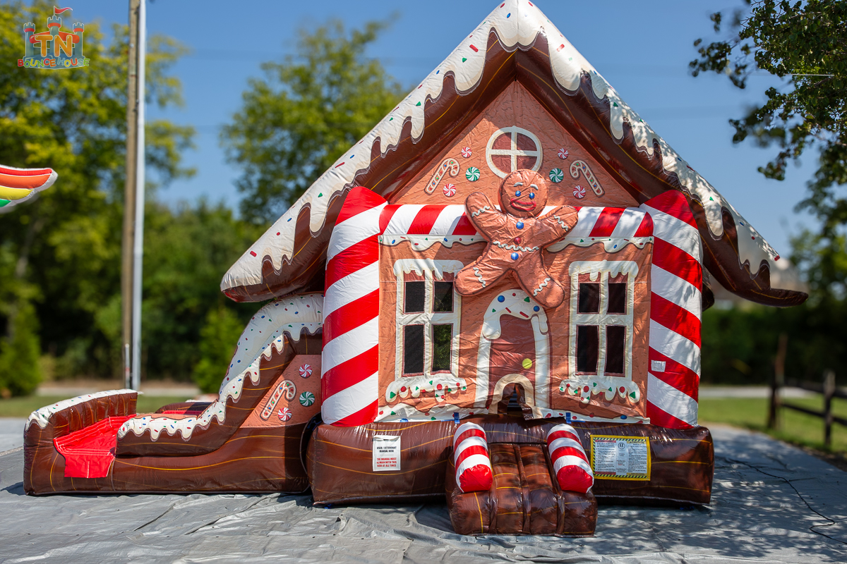 Gingerbread Bounce House Combo