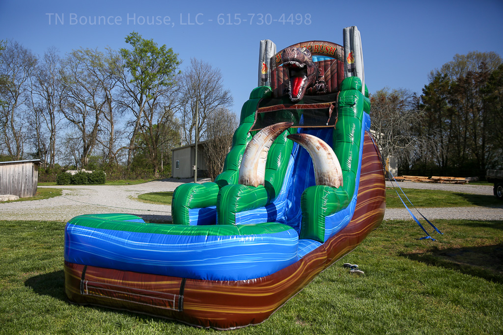 Dinosaur Jurassic Inflatable water slide